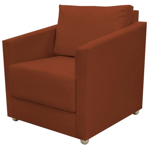 Poltrona Decorativa para Sala Recepção Manicure Consultório Celine Suede