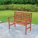 Ver imagem 2 de Banco com Encosto 2 Lugares 106cm X 89cm Ecograndis Jardim