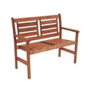 Ver imagem 1 de Banco com Encosto 2 Lugares 106cm x 89cm Ecograndis Jardim Marrom/Jatobá