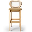 Ver imagem 6 de Kit 05 Banquetas Altas Para Cozinha Bancada Sala Tela Betta Fixa L02 Bouclê Mostarda - Lyam Lyam Dec