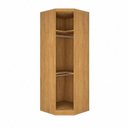 Ver mais imagens de Guarda-Roupa Modulado de Canto Oblíquo Reflecta com LED 3 Portas 100% MDF Cairo