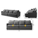 Ver imagem 2 de Sofá Cama Retrátil e Reclinável 2,10m com Molas Cairo Veludo Mirra Decor