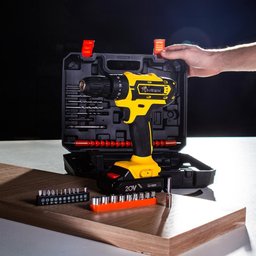 Parafusadeira e Furadeira de Impacto 20v Bateria de Lítio 1.5ah com Maleta de Acessórios - 2