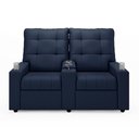 Ver mais imagens de Poltrona do Papai Reclinável Cinema 2 Lugares Manual Baú Usb Haifa F05 Facto Azul - Lyam Decor