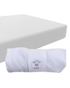 Ver imagem 1 de Kit 3 Pçs Lençol Avulso Malha Liso com Elástico Berço Americano Malha Hipoalergenico 160x98x12cm:kit