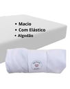 Ver mais imagens de Kit 3 Pçs Lençol Avulso Malha Liso com Elástico Berço Americano Malha Hipoalergenico 160x98x12cm:kit