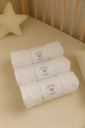 Ver imagem 7 de Kit 3 Pçs Lençol Avulso Malha Liso com Elástico Berço Americano Malha Hipoalergenico 160x98x12cm:kit