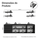 Ver imagem 6 de Armário de Cozinha Completa 240 cm Suspenso Preto Nice Madesa 10