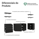 Ver imagem 7 de Armário de Cozinha Completa 240 cm Suspenso Preto Nice Madesa 10