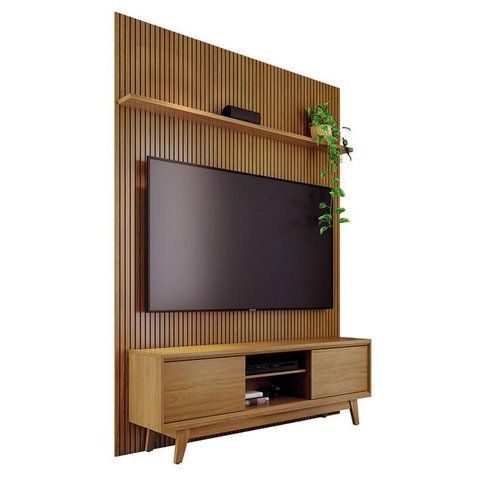 Estante Home Theater com Bancada Suspensa Milo Cumaru- Madetec