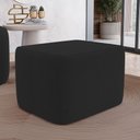 Ver imagem 2 de Kit 02 Puffs Decorativos Living Yumi Retangular 60cm Bouclê Preto - Desk Design