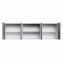 Ver imagem 4 de Armário para Escritório 240cm com 4 Portas Nicho e Tampo Embutido Corporate