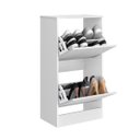 Ver imagem 3 de Armário Sapateira Solteiro Mb 1101 c/ 2 Portas Branco - Movelbento
