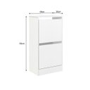 Ver imagem 4 de Armário Sapateira Solteiro Mb 1101 c/ 2 Portas Branco - Movelbento