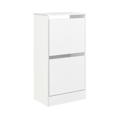 Armário Sapateira Solteiro Mb 1101 c/ 2 Portas Branco - Movelbento