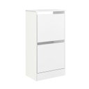 Ver imagem 1 de Armário Sapateira Solteiro Mb 1101 c/ 2 Portas Branco - Movelbento