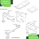 Ver imagem 7 de Kit de Acessórios para Banheiro Branco 6 Peças Fs.plus