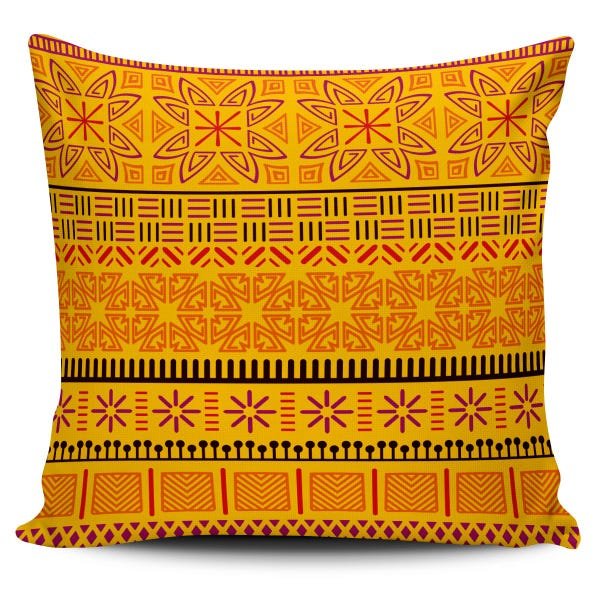 Kit 4 Almofadas Tribal Tons Amarelo Laranja e Pink 45x45cm - 3