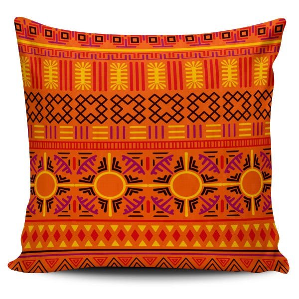 Kit 4 Almofadas Tribal Tons Amarelo Laranja e Pink 45x45cm - 4