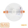 Painel Plafon Led Borda Infinita Black + Decker Redondo 24W Branco Quente - 3