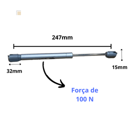 Pistão de Armário de Cozinha com Amortecedor de 100n - 3