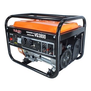 Gerador Portátil Vulcan Vg3800 3000w Bifásico com Tecnologia Avr 127v/220v