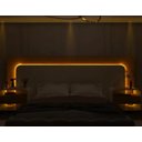 Ver imagem 7 de Cabeceira Box Casal/quenn/king com 2 Mesas de Cabeceira com Led Innova - Gelius Móveis Nature / Off