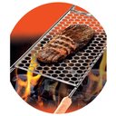 Ver imagem 3 de Grelha Moeda Inox Churrasqueira Linha Churrasco Tamanho 74 X 48cm Utimil