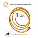 Ver imagem 2 de Kit 13 Metros Tubo Pex 16mm + Cotovelo + Conector Tudogás