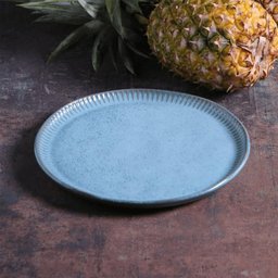 Conjunto 6 Pratos Rasos 27,5cm Linhas Breeze Cerâmica Azul Porto Brasil Almoço Jantar Mesa Posta - 3 Conjunto 6 Pratos Rasos 27,5cm Linhas Breeze Cerâmica Azul Porto Brasil Almoço Jantar Mesa Posta - 3