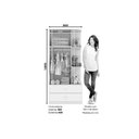 Ver imagem 2 de Quarto Infantil Completo Labirinto 2 Peças (1 Guarda Roupa + 1 Cômoda) Qi96 Branco - Henn