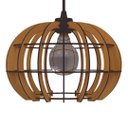 Ver imagem 1 de Luminária Teto tipo Pendente MAGNÉTICA MDF - Completa - Cor: Marrom