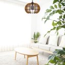 Ver imagem 2 de Luminária Teto tipo Pendente MAGNÉTICA MDF - Completa - Cor: Marrom