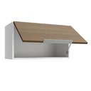 Ver imagem 5 de Armário Aéreo Madesa Stella 60 cm 1 Porta Basculante Branco/Rustic