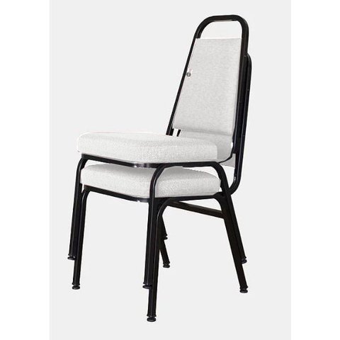 02 Cadeiras Empilhável para Hotelaria Linha Hotel Jersey Branco