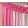 Cortina Para Janela Hotel Moderna Clean Luxo 3,00 Malha Em Gel Para Varão - Pink / Rosa - 2