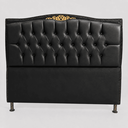 Ver imagem 2 de Cabeceira Cama Casal King Greta 195cm Estofada Corino Modena Design Clássico