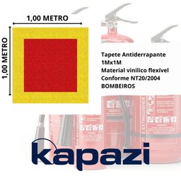 Tapete para Demarcação de Extintor Firekap 1mx1m Kapazi - 2
