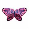 TAPETE CAPACHO BORBOLETA, ROSA E ROXO MEDIDA PORTA. - 2