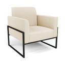 Ver imagem 6 de Sofá Namoradeira com Poltrona Base Industrial Alta Preto Marisa Linho D03 - D\'rossi Cor A19 Bege