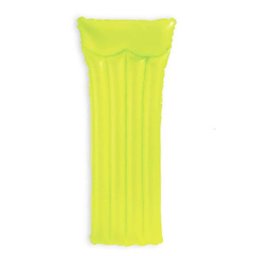 Boia Colchão de piscina - Colchão inflável Bronzeador Neon Amarelo 1,83m X 76cm Intex 59717-A - 1