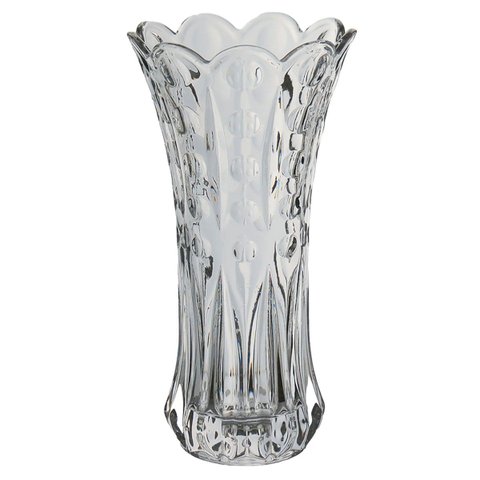 Vaso Decorativo Enfeite Planta Floreiro Vidro 25x13x13cm Transparente