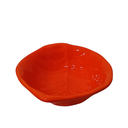Ver imagem 1 de Saladeira de Cerâmica em Formato de Folha:elegância À Mesa:laranja