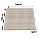 Ver imagem 5 de Mesa Pisa Beta Bistrô Fratini 107,50cm (a) Disco Redondo Preto Tampo Mdp Quadrado Castanheira 70cm