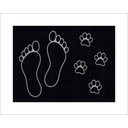 Ver imagem 1 de Tapete Capacho Pegadas Humanos e Pets