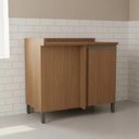 Ver imagem 1 de Balcão de Cozinha 1 Porta de Canto com Tampo e Pés Maxxi Kappesberg