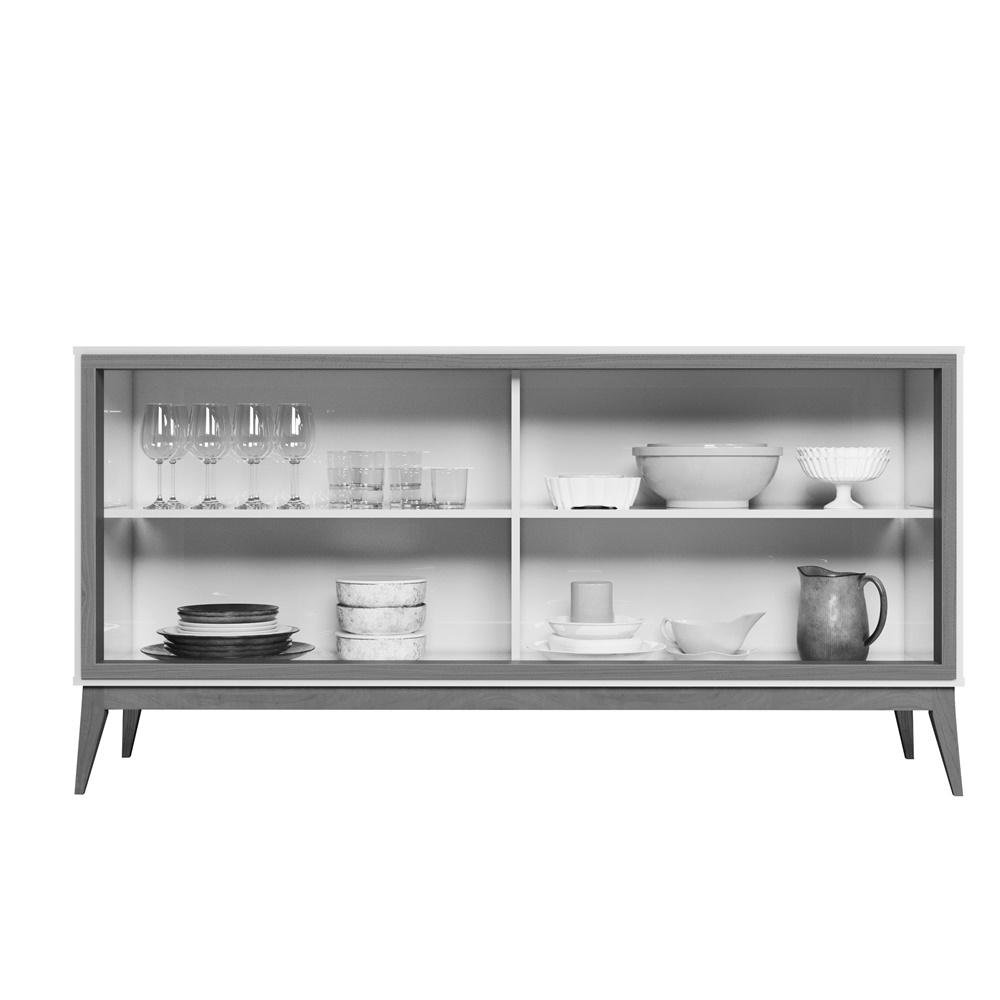 Buffet Union 4p Pés de Maderia Cedro Off White 775190 Edn - 4