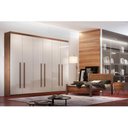 Ver imagem 5 de Guarda Roupa 6 Portas e 4 Gavetas Bahia Naturale/Off White - Rufato
