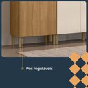 Ver imagem 7 de Cozinha Compacta 100% MDF 4 Peças Balcão 120cm com Tampo Vert Plus Freijó/Soft