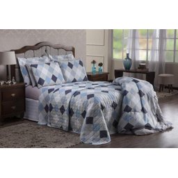 Cobre leito Classic Solteiro 02 Peças - Xadrez Argyle - 2